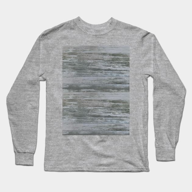 Weathered Wood Long Sleeve T-Shirt by Amanda1775